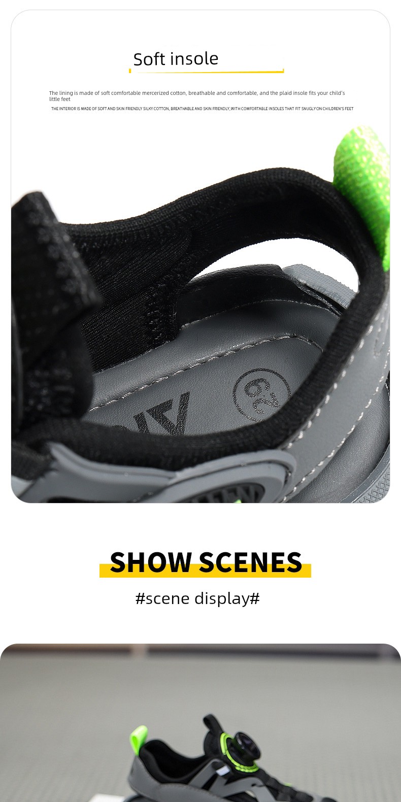 Children's Sandals for Boys 2026 Summer New Style Boys' Soft-Soled Non-Slip Wading Beach Shoes for Older Kidsren with Mesh Surface Sandals — 12