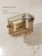 Suction cup discarded secondary face towel storage box wall-mounted toilet bathroom toilet sink bathroom face towel storage rack