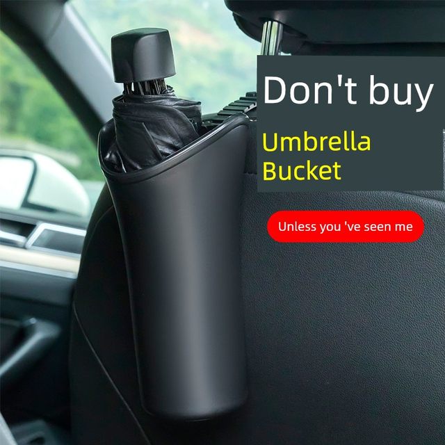 Car umbrella bucket good supplies waterproof storage barrel car rear umbrella storage barrel folding storage