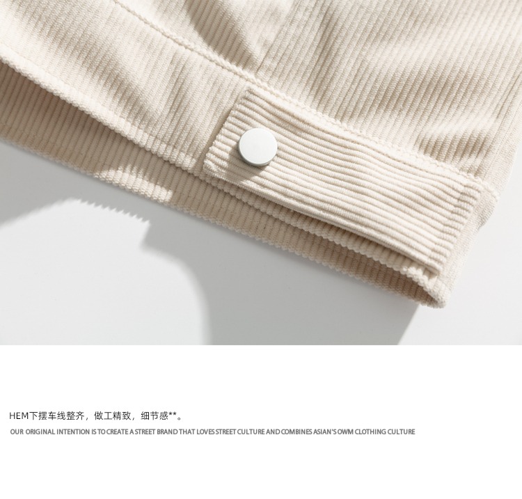 Wukong has goods Lapel Hip hop easy Thin coat Embroidery