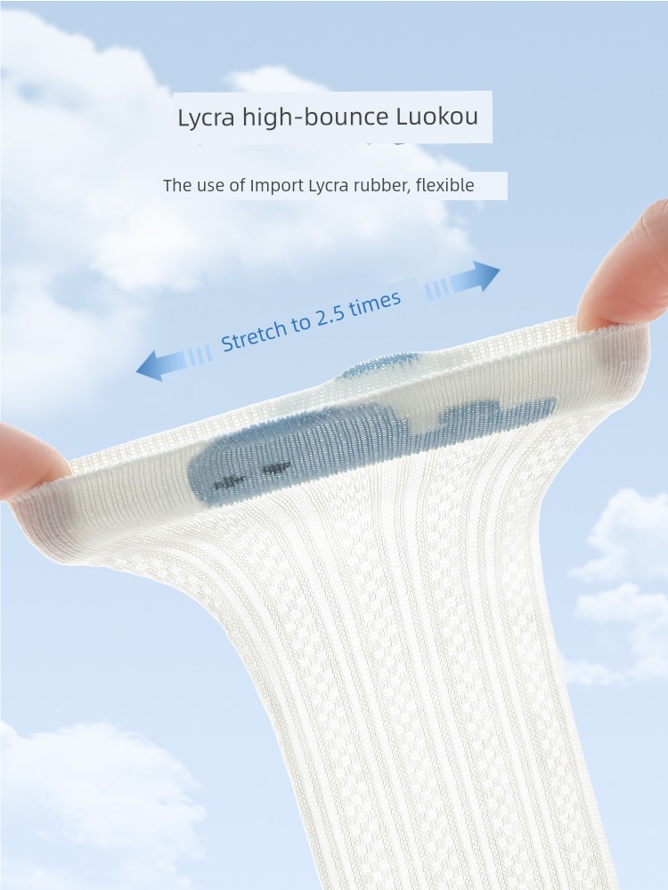 Newborn Baby Anti-Mosquito Socks Summer Thin Baby Mesh Breathable Tube Socks 0 to 3 Months Old Class A Not Tight Legs — 4