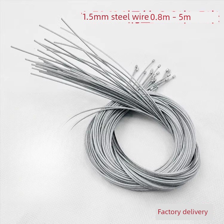 Office Lighting Fixtures Hanging Wire 1.5/2/6m Plastic-Coated Steel Wire for Chandeliers, Panel Lights, Emergency Lights, Rubber-Coated Steel Wire Hanging Rope