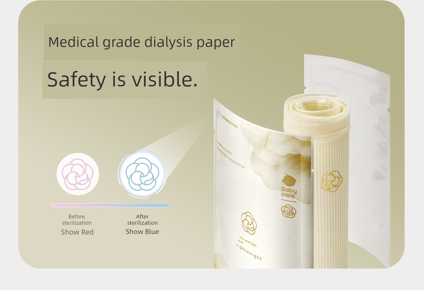 Babycare Jinshan Camellia Lightweight Disposable Underwear for Pregnant Women, Postpartum, Business Trips, Travel, Women's No-Wash — 42