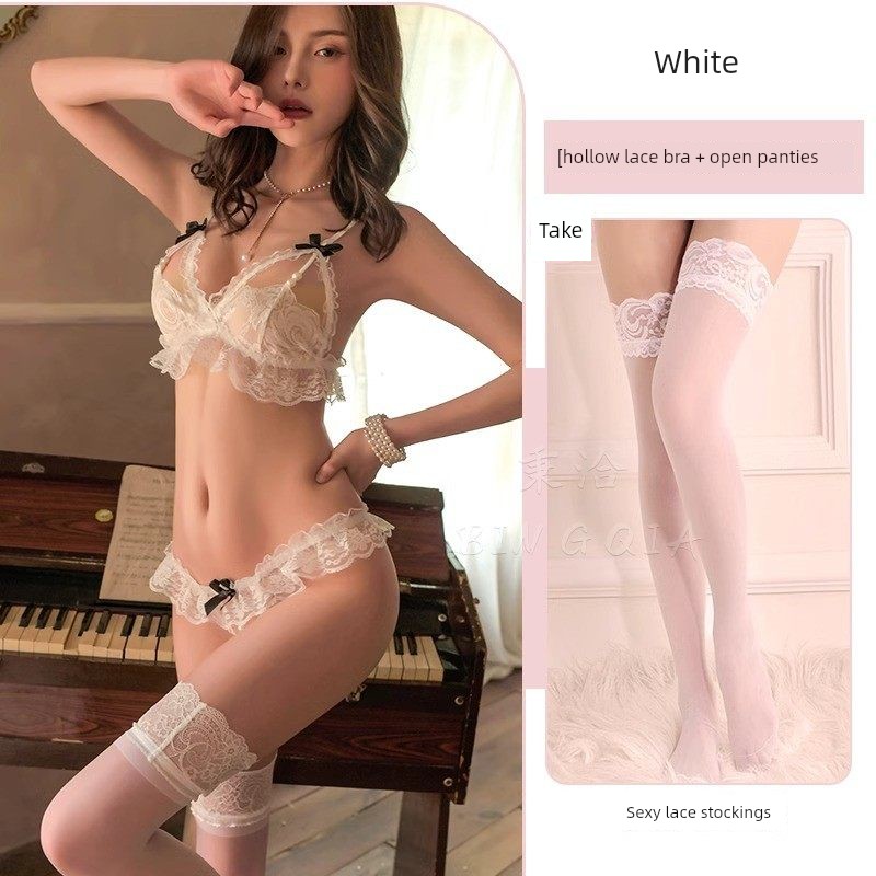 Pearl Underwear for Women, a New Lace Thong with 8mm Double-Row Large Pearls and a Pearl Necklace — 3