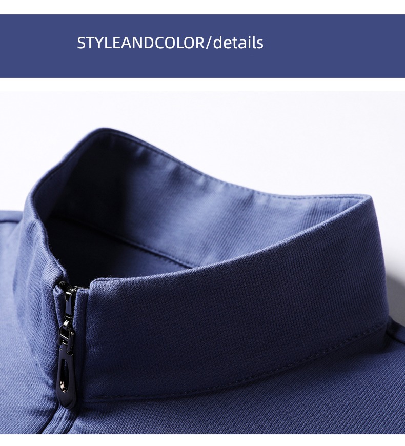 fashion Romon Half high collar zipper autumn leisure time T-shirt
