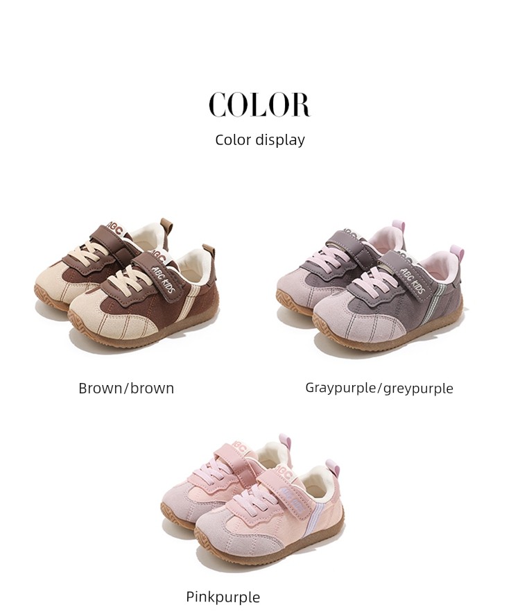 Abckids Girls' Super Stylish Shoes Children's Sneakers 2026 New Autumn Student Running Shoes with Soft Soles — 7