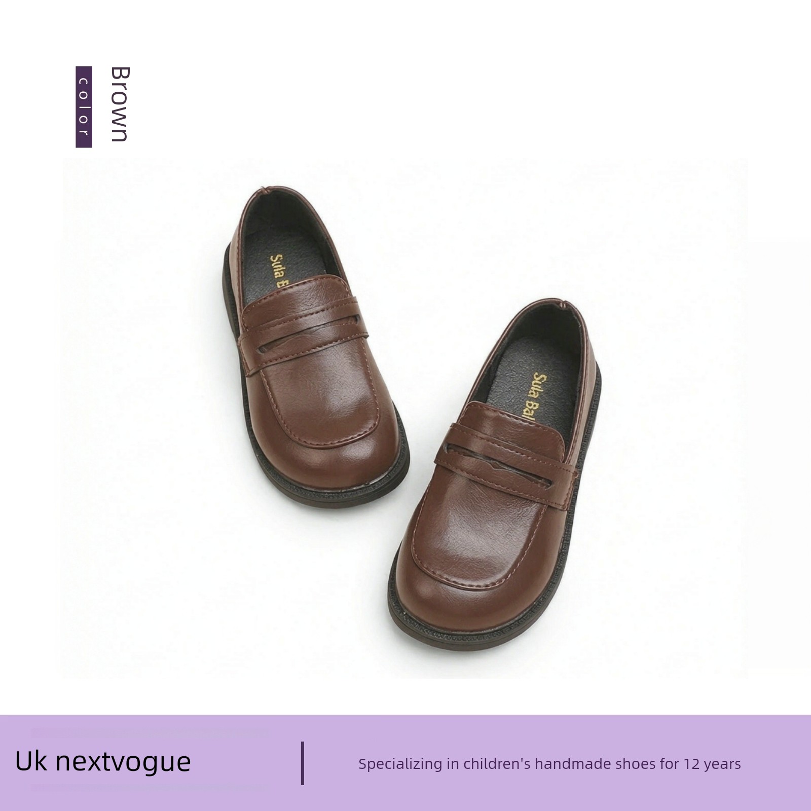 Boys' Black Leather Performance Shoes, Children's 2026 New Model, Comfortable Host-Style Shoes for Boys, Stylish and Comfortable for Long Standing — 4