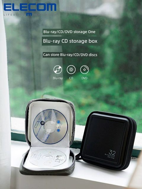 ELECOM Blu-ray CD storage bag album storage book car CD game CD large capacity storage box cd bag