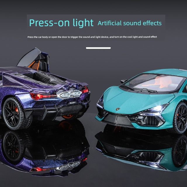 Lamborghini new big bull alloy car model simulation supercar car model ornament boy racing toy car
