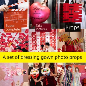 Wedding Dressing Gowns, Photo Props, Wedding Photography Supplies, Wedding Room Decoration, Bride and Bridesmaid Group, 
