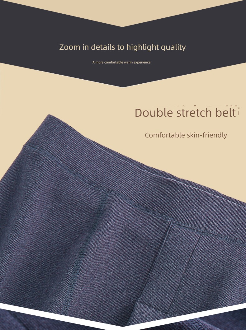 winter man Warm pants Plush thickening Cashmere kneepad Lay a foundation Interpenetrating Derong Self heating Autumn trousers northeast cotton-padded trousers