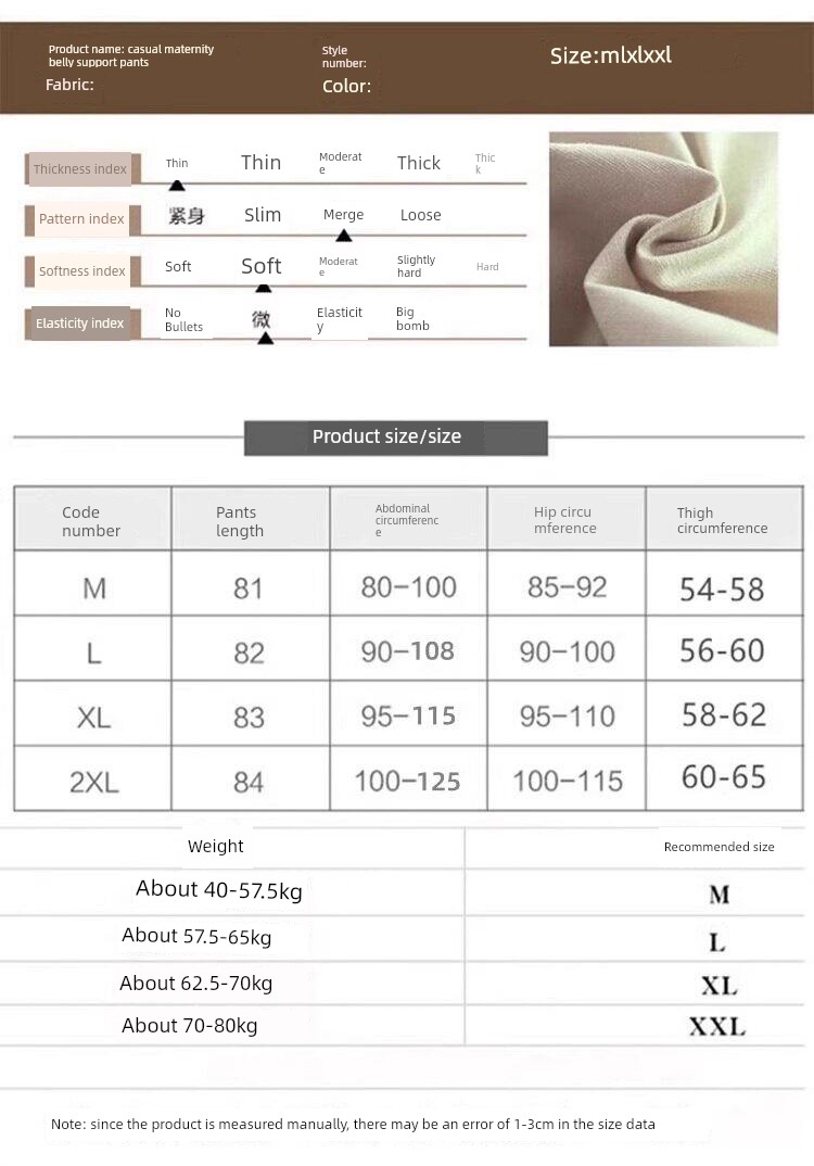 Maternity Cotton and Linen Pants for Summer, Thin Style, 2026 New Model, Small Size, Belly Support, Linen Wide-Leg Pants for Summer Wear — 8