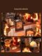 Ruojing Ruole coffee shop DIY hut handmade house wooden assembled miniature building blocks toys gift