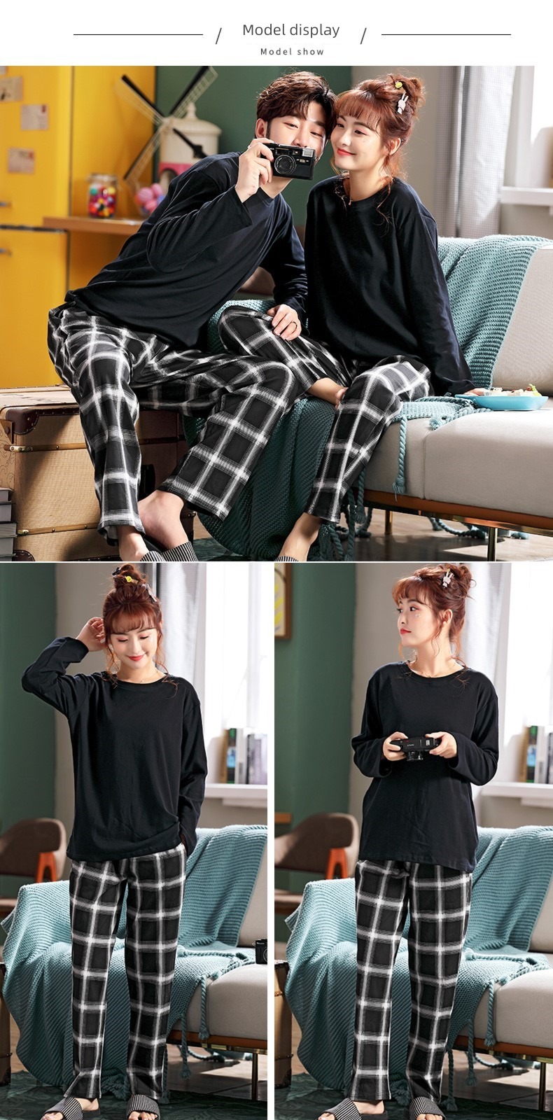 300 Jin men's wear lovers All cotton the fat pajamas