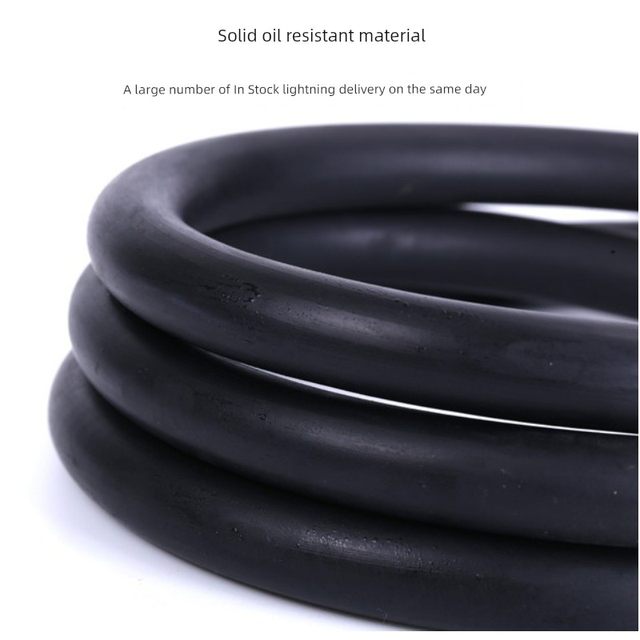 Dingqing rubber round strip black solid rubber rope round oil-resistant rubber strip NBR rubber product seal strip 2-30
