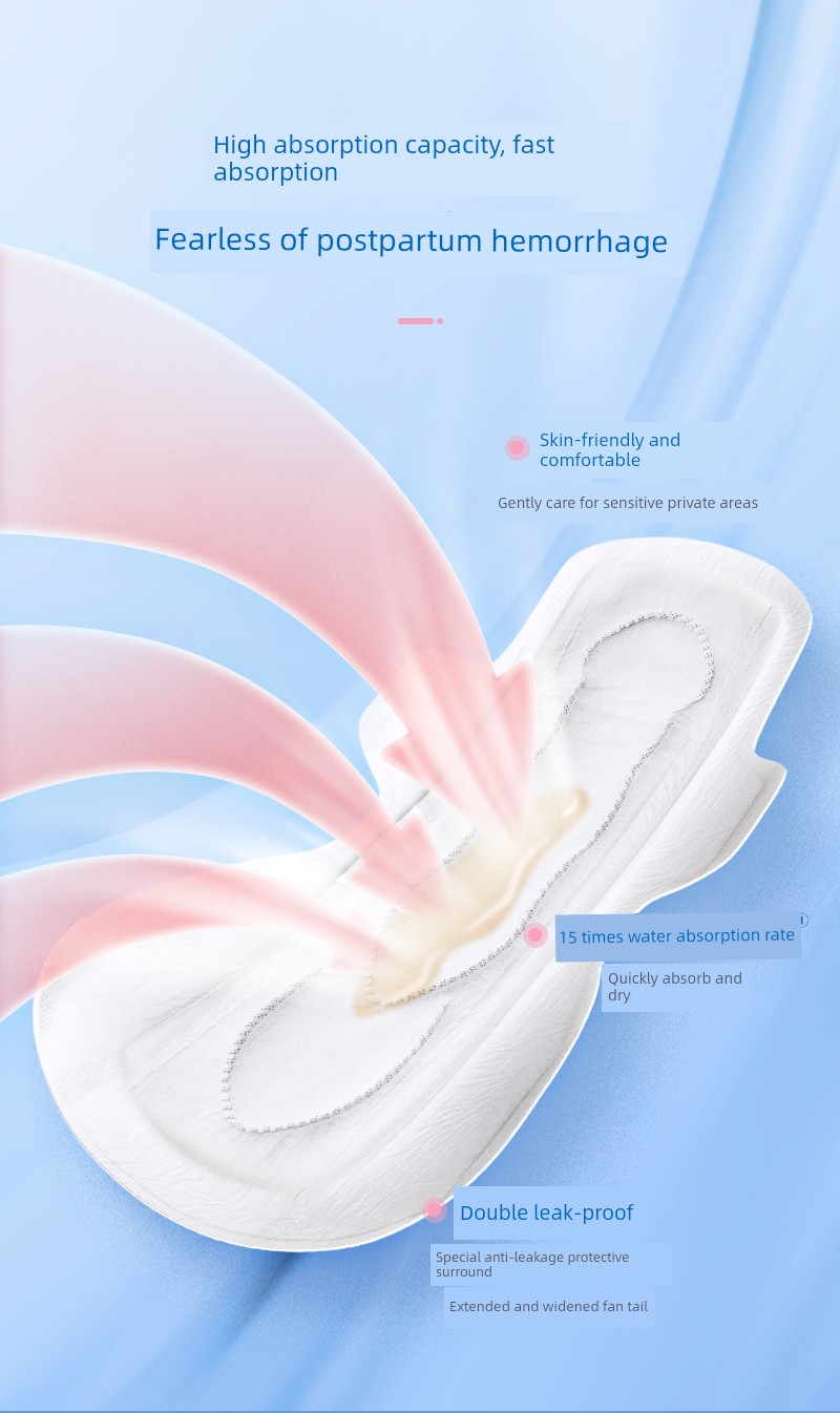 Zichu Row Lochia Long Night Large Sanitary Napkin — 4