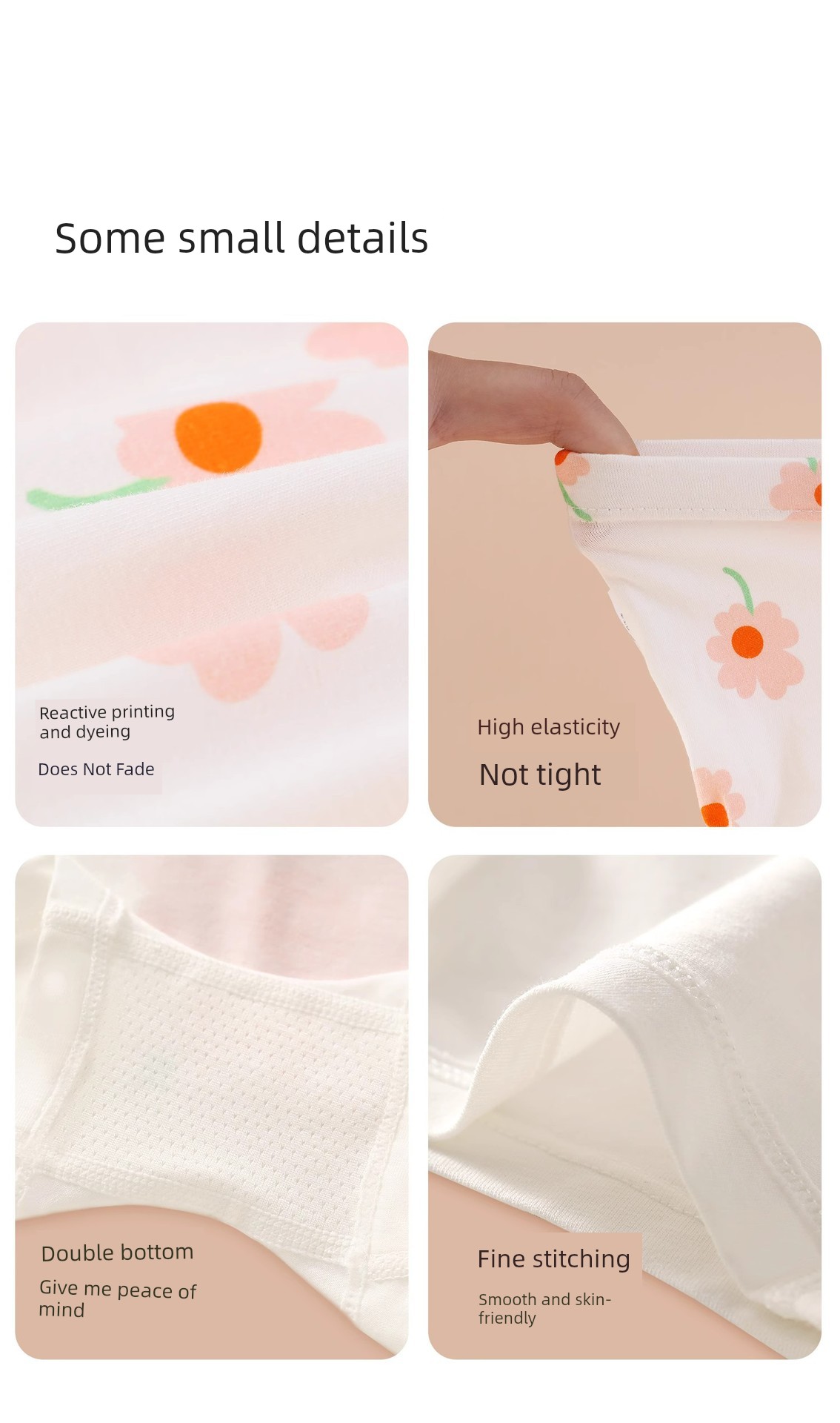 All-Cotton Girls' Underwear, Pure Cotton Boxer Shorts for Children, Baby Girls' Shorts, All-Cotton A-Class, Non-Binding on the Buttocks — 12