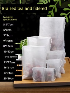 100 Non-Woven Tea Bags Bagged Tea Soup Bag Tisanes Bag Seasoning Bag Stew Ingredients Traditional Chinese Medicine Filte