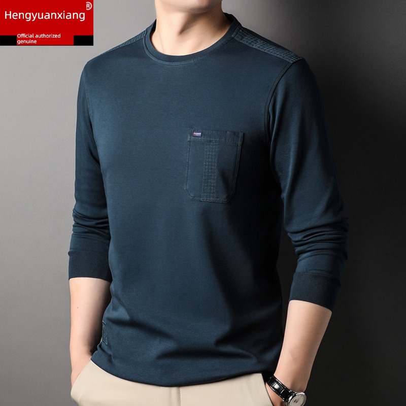 hyz  Real pocket pure cotton Undershirt Long sleeve T-shirt