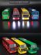 New product 5 door alloy double-decker bus model simulation tourist bus bus bus children's toy car