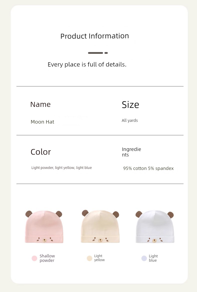 Postpartum Hat for All Seasons, Pure Cotton, Class A, Large Head Circumference, Cute, Thin Style for Spring and Summer, Windproof for Postpartum Women, — 10
