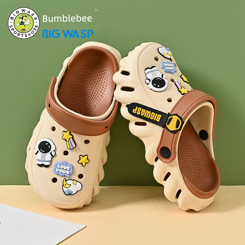 Bumblebee Boy Sandals Summer Children's Hole Shoes — 3
