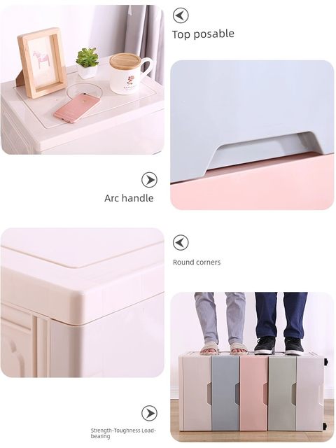 42cm drawer storage cabinet storage cabinet household kitchen storage rack bathroom plastic bedside table storage box