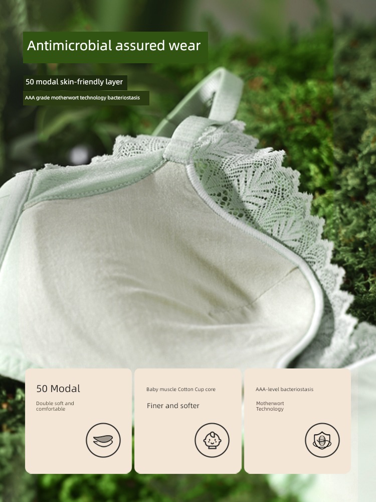 Urban beauty Antibacterial Small chest Gather together Girlish Underwear