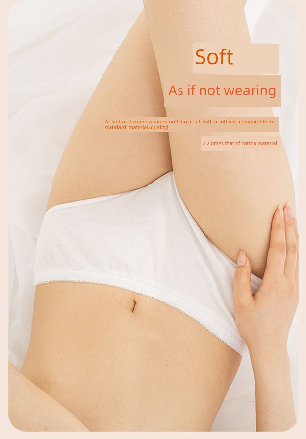 Disposable Underwear for Postpartum Women, Pure Cotton, Postpartum Travel, No-Wash, Daily Use, Men's Boxer Briefs, Sterile, Large Size — 5