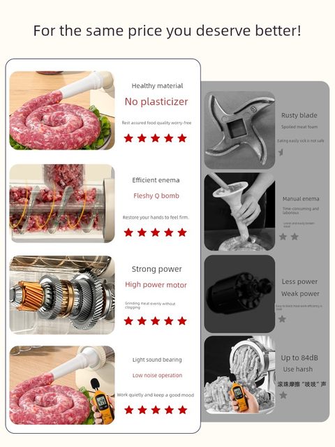 Electric enema enema machine household sausage filling fully automatic canned sausage tool meat sausage casing sausage machine magic tool