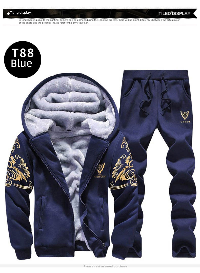 man thickening Autumn and winter trend leisure time keep warm Sweater