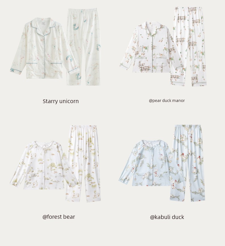 Sohiwoo Postpartum Clothing Autumn and Winter Style Pure Cotton Sweat-Absorbent Pajamas for Pregnant Women Special Postpartum Nursing Home Clothes — 38