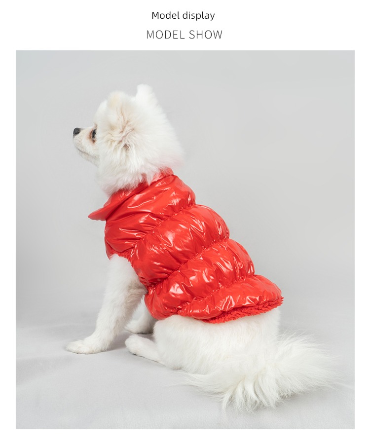 poodle winter Thickened section Fadou Pets Down jacket
