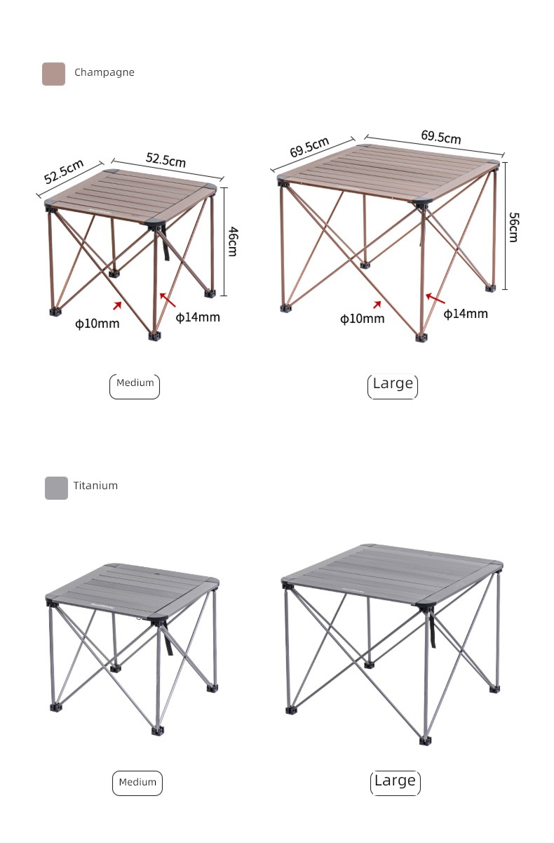 Naturehike Ultra light camp dining table and chair outdoors