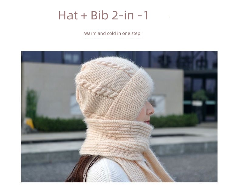 winter female scarf one squirrel Snow cap thickening