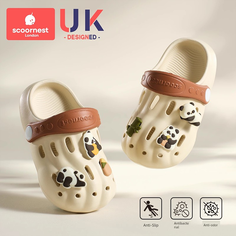 Kechao Children's Clogs for Boys and Girls, Summer Closed-Toe Sandals for Babies, Non-Slip Indoor Bath Slippers for Infants and Toddlers — 3