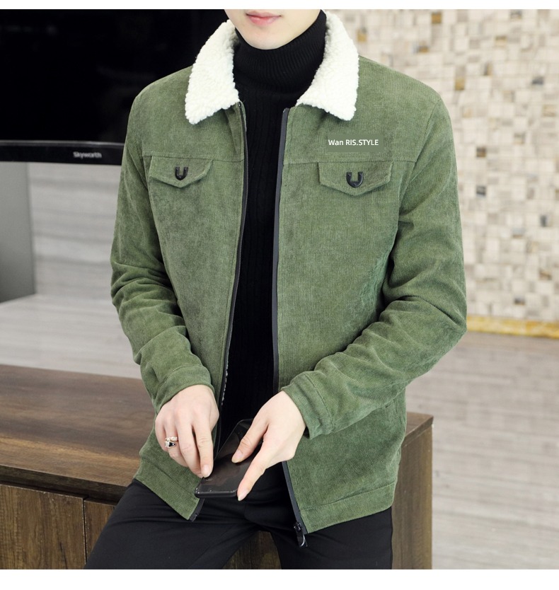 Lamb hair Spring and Autumn Lapel Coat Put on your clothes loose coat