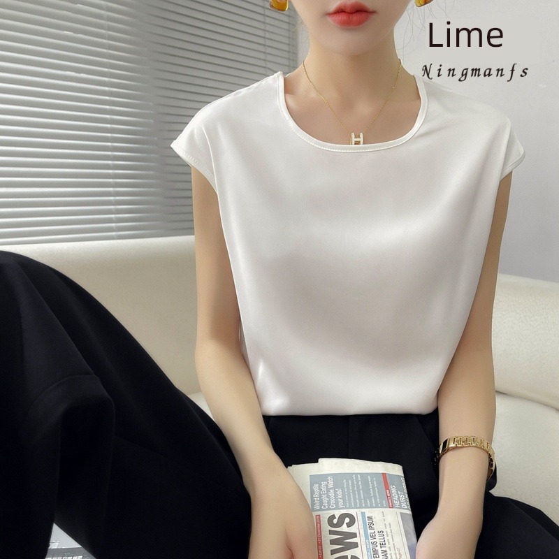 suit White black Lay a foundation Satin V-collar real silk