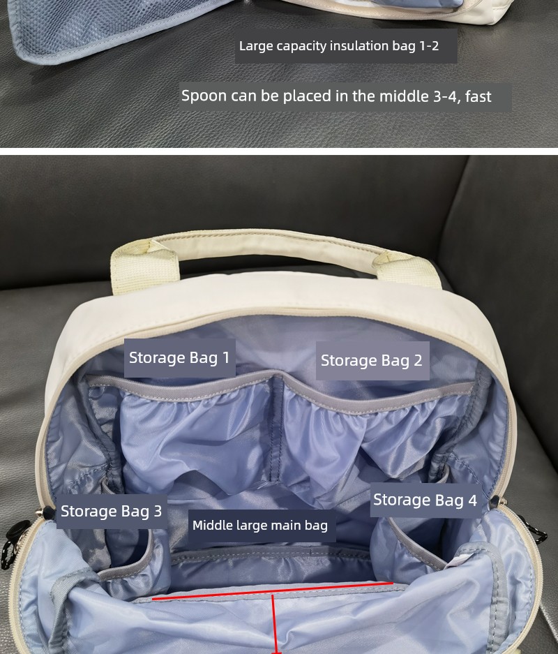 Japan Super Lightweight Waterproof Go out Satchel Baby Diaper Bag — 19