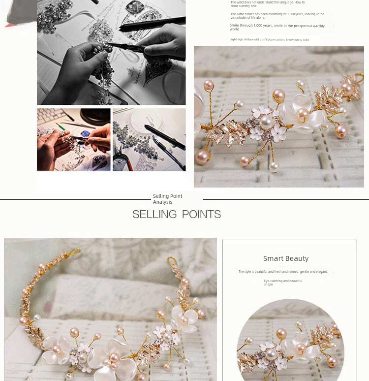 Girls Jewelry Princess Bridesmaid Performance Garland — 2