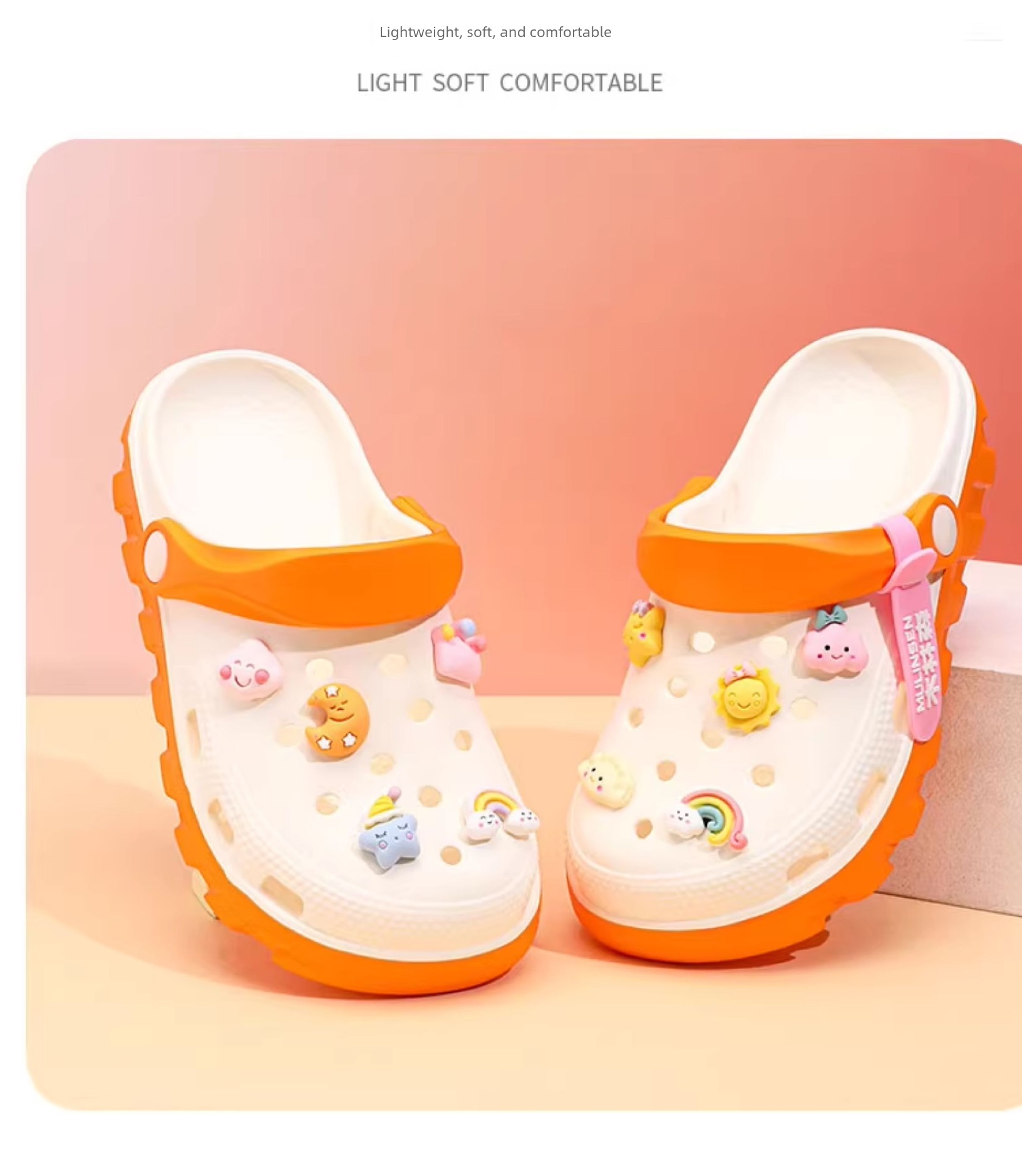 Mlskms-Vautid Girl Hole Shoes New Arrival Outdoor Non-Slip Kids Slippers Cherry Blossom Sandals Baby Girl Beach Shoes — 29