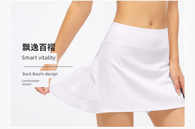 lulu Original factory fold Half body run yoga Short skirt