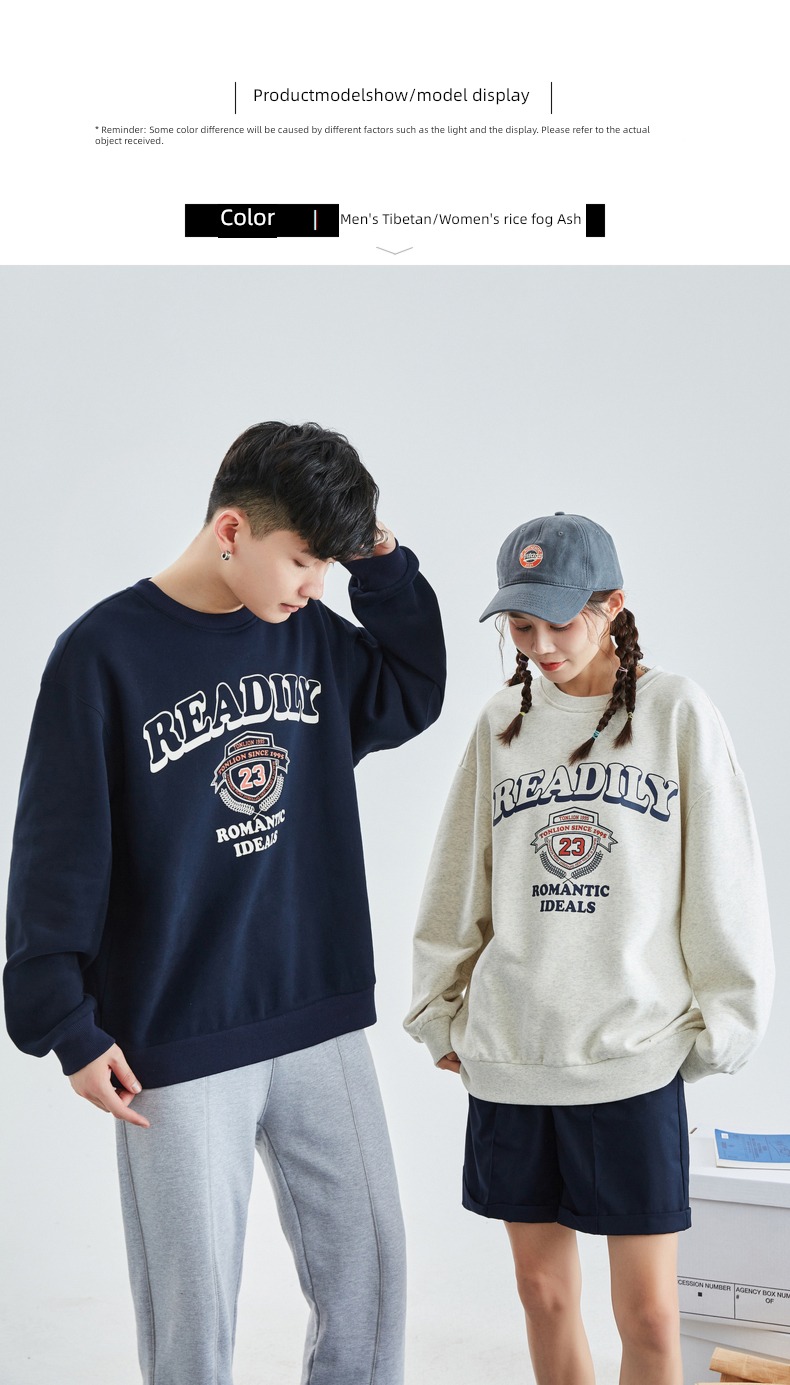 men and women Tang Shi Autumn and winter lovers easy Academic atmosphere Sweater