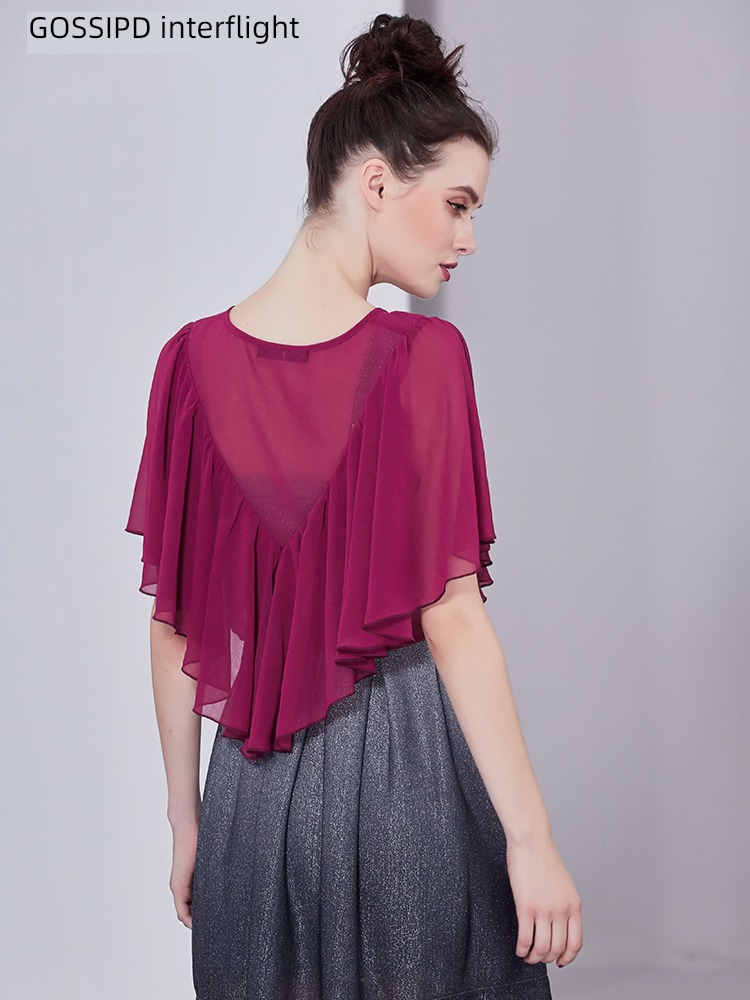 match braces skirt cloak Chiffon Ruffles have cash less than that is registered in the accounts Shawl