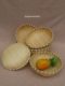 Bamboo weaving dustpan steamed bun storage basket Bamboo products basket Bamboo weaving basket Washing vegetables draining rice basket Fruit basket Small basket
