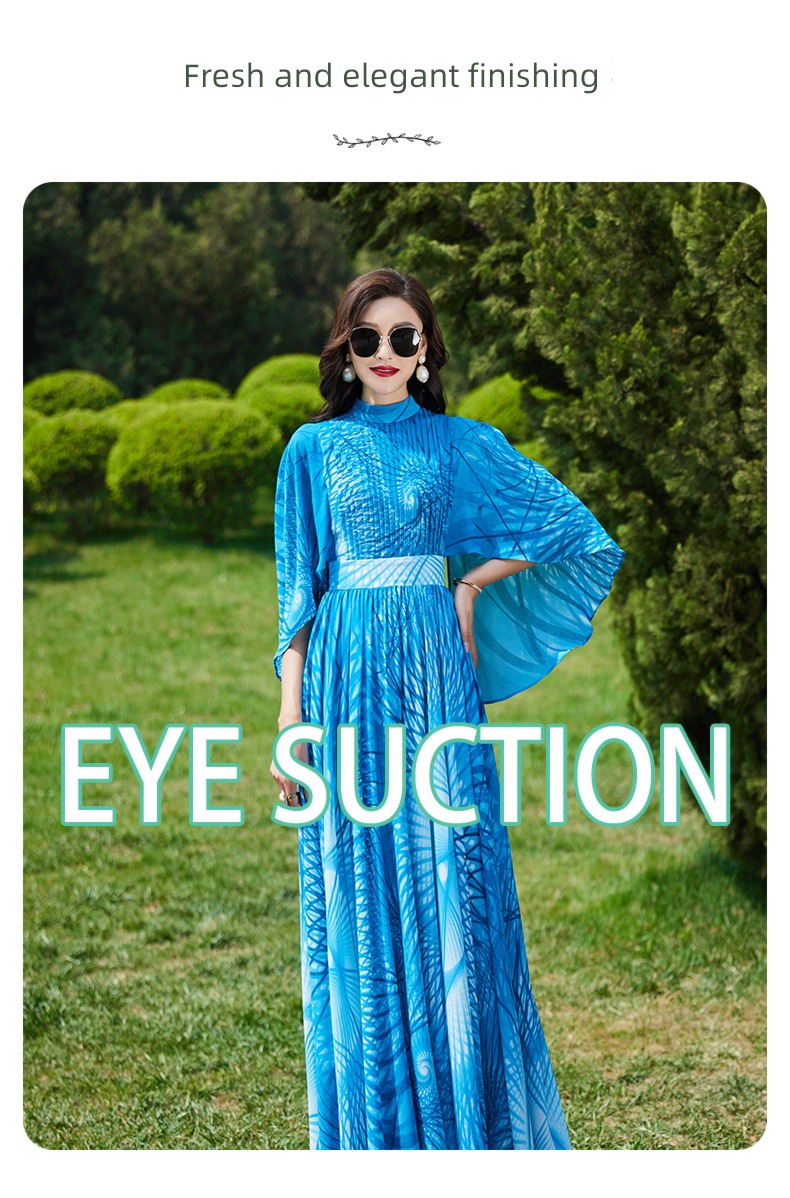 large pagoda sleeve summer Self-cultivation High waist Long skirts cloak