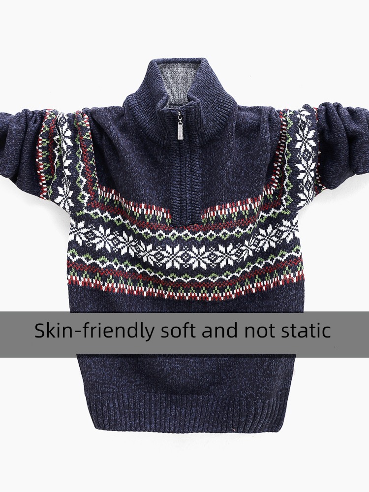 Half high collar trend personality teenagers Student funds sweater
