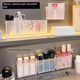 Three-part wall hanging partition box without punching mirror cabinet storage box bathroom small miscellaneous cosmetics lipstick storage box