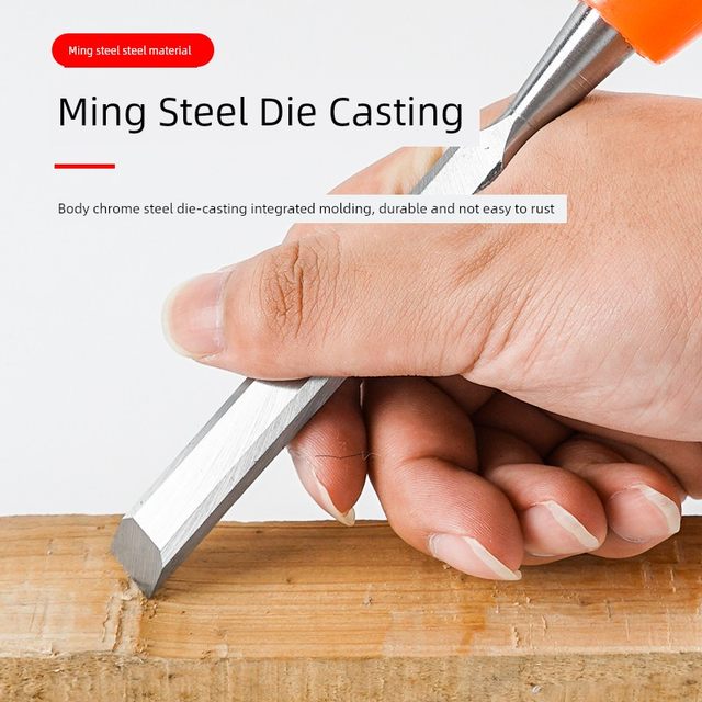 Woodworking chisel special steel heart handle wooden chisel flat chisel flat chisel flat shovel chisel woodworking tools collection handmade set