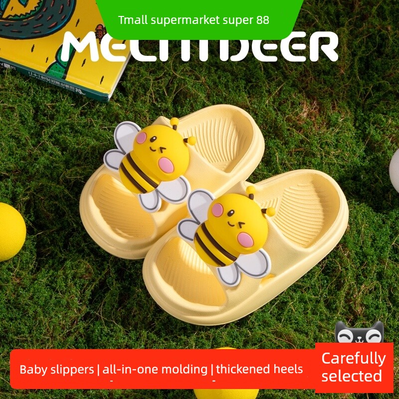 Little Deer Milly Baby Slippers Summer Home Indoor Eva Soft Sole Shock Absorbing Wear-Resistant Soft Elastic Cute Cartoon